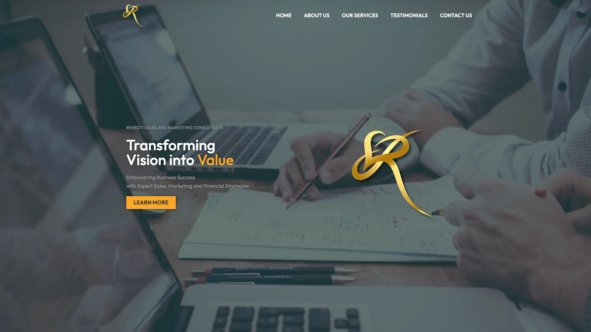 Screenshot of REMEDY Sales And Marketing Consultants' website